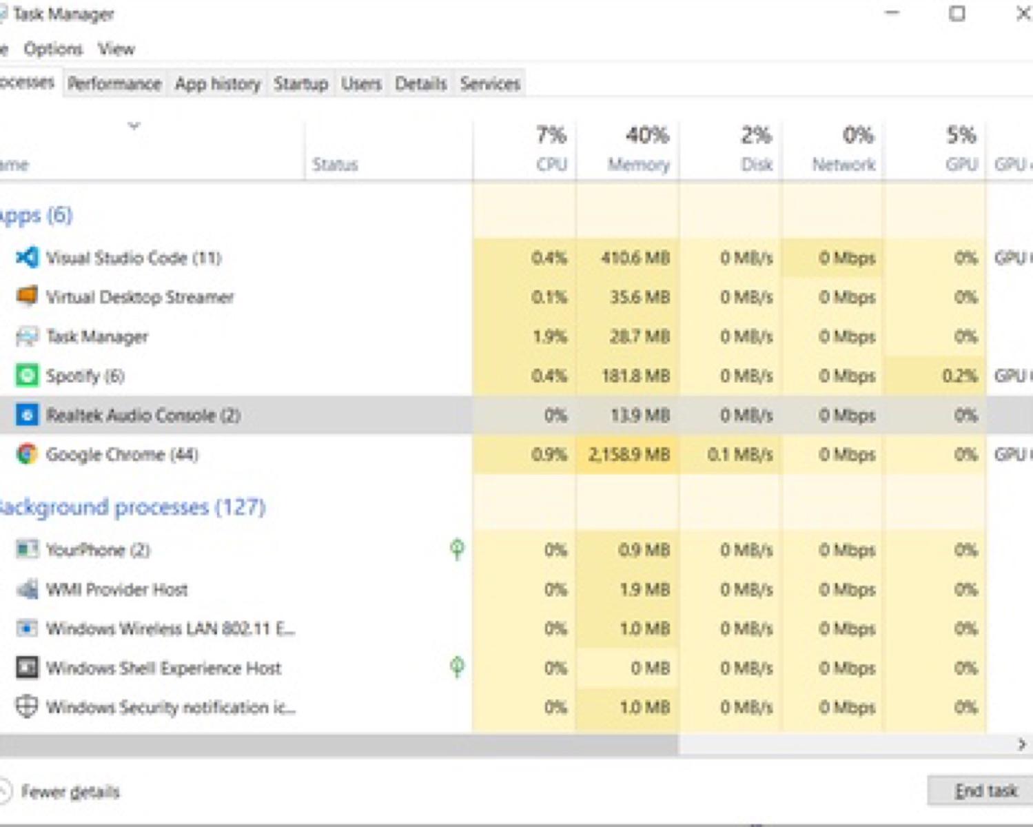 One Application - Multiple Processes